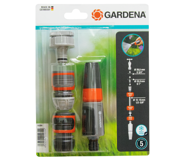 Bộ vòi cút nối thẳng nhựa 1/2'' Gardena 18291-20