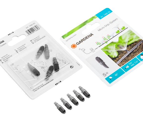 Bộ 5 đầu tưới 90 độ Gardena 01368-20