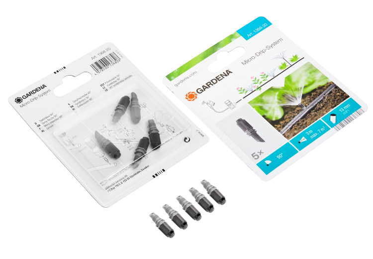 Bộ 5 đầu tưới 90 độ Gardena 01368-20