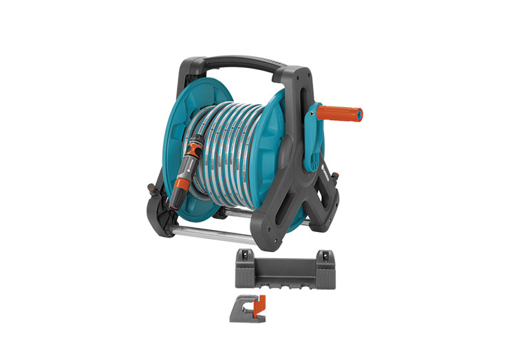 Bộ dây treo tường Gardena 08009-20, cuộn dây 20m kèm bộ gá đỡ