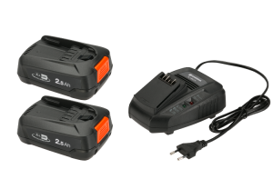 Bộ phụ kiện gồm 1 sạc nhanh P4A-AL và 2 pin 2Ah Gardena 14907-20